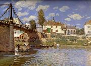 Alfred Sisley, Bridge at Villeneuve-la-Garenne